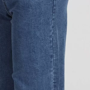 Chic Red Tied High Waist Buttoned Straight Jeans